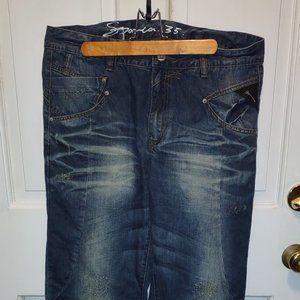 Sparta S135 Distressed Blue Jeans Size W36, L32